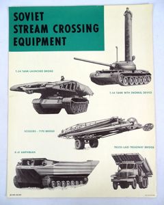 Cold War Poster: Soviet Stream Crossing Equipment