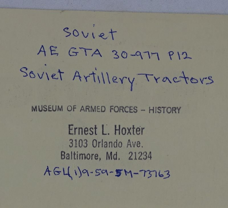 Cold War Poster: Soviet Artillery Tractors — image 2