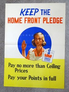 1944 Poster: 'Keep the Home Front Pledge'