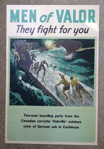 Canadian WWII Poster: 'Men of Valor – They Fight For …