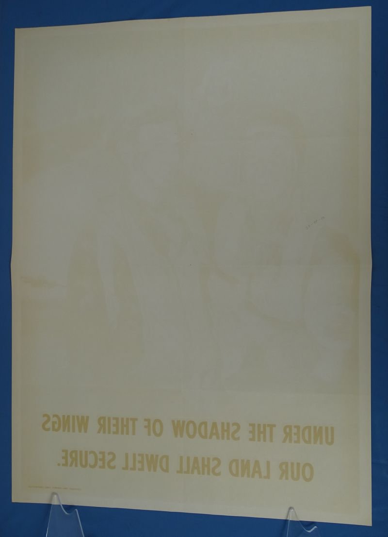 1944 Poster: 'Under the Shadow of Their Wings Our Land Shall Dwell Secure' — image 3