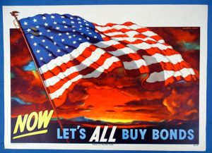 1950 Poster: 'Now Let's ALL Buy Bonds'