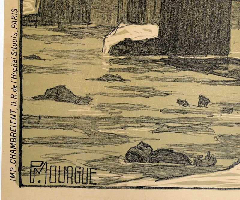 WWI French Poster 'Journee Serbe 25 Juin 1916' ('Serbia Day 25 June 1916') by P. Mourgue 30 Inches by 46-1/2 Inches — image 2