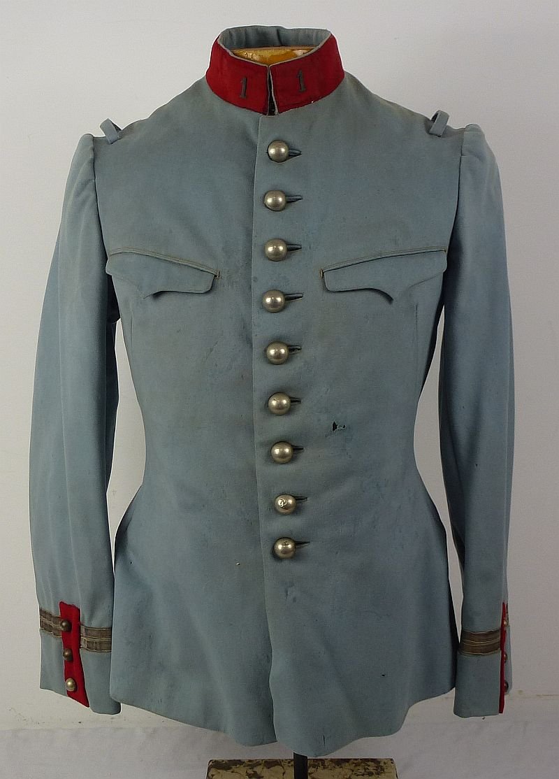 Pre WWI French Army Officer's Horizon Blue Chasseurs Uniform and Kepi — image 2