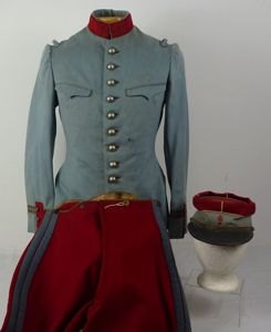 Pre WWI French Army Officer's Horizon Blue Chasseurs Uniform and …