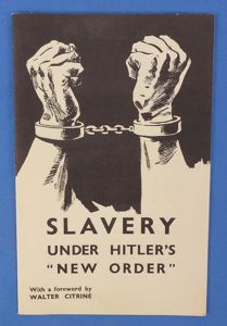 WWII Polish Information Booklet: 'Slavery Under Hitler's 'New Order' '