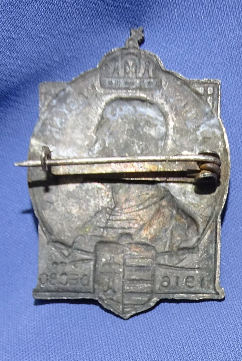 WWI Charles IV King of Hungary Badge December 30 1916 — image 2