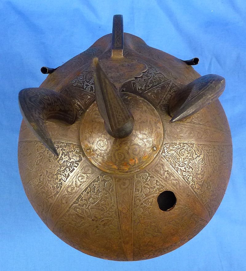 Persian Kula Khud Devil Mask Iron Helmet — image 10