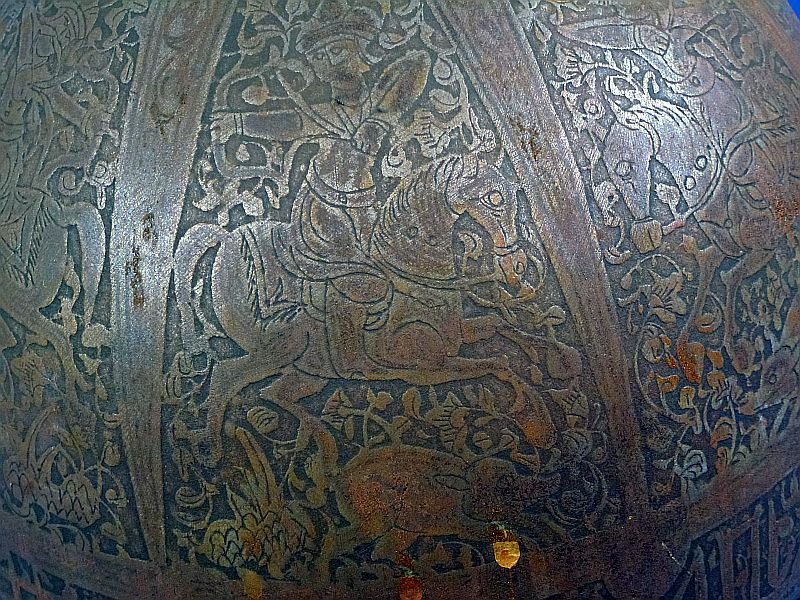 Persian Kula Khud Devil Mask Iron Helmet — image 8