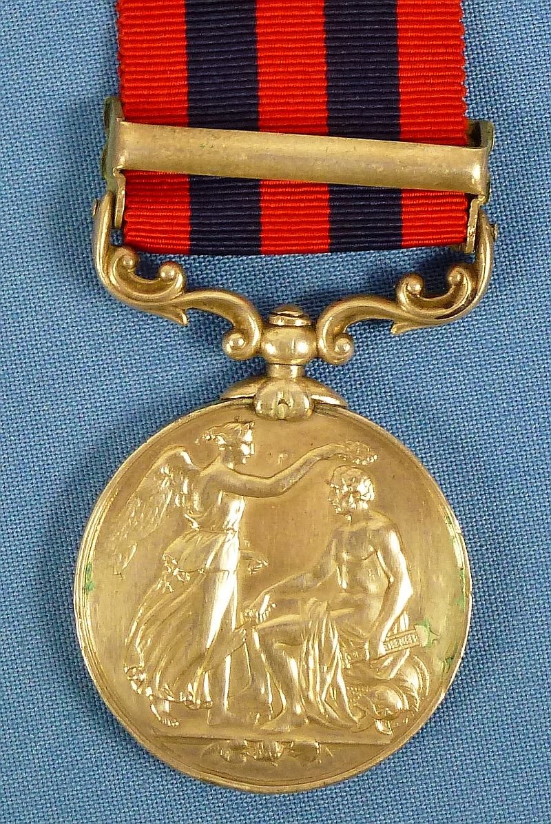 British 1854 India General Service Medal with 'Perak' Bar to a Royal Marine on Board H.M.S. 'Charybdis' — image 2