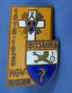 Some Kind of European Enamel Badge