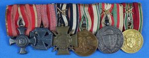 Imperial Austrian Six Place Medals Bar