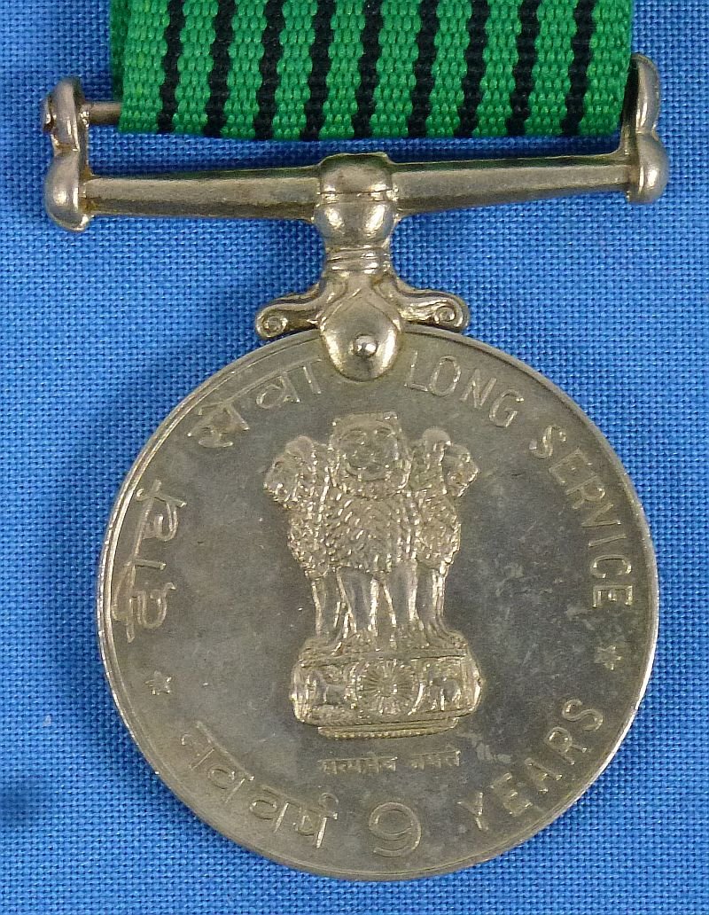 India Military 9 Year Long Service Medal — image 2