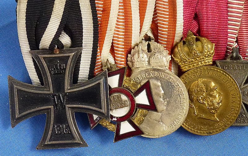 WWI Imperial Austrian 11 Place Medals Bar — image 2