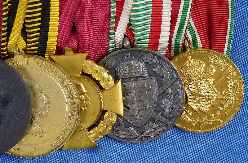 WWI Imperial Austrian 11 Place Medals Bar — image 4