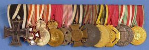 WWI Imperial Austrian 11 Place Medals Bar
