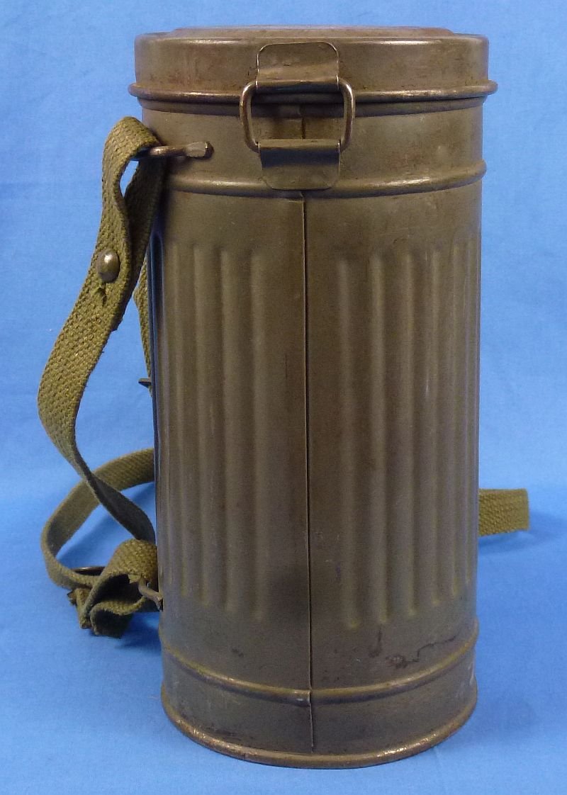 Spanish Civil War Gas Mask in Carrying Canister — image 11