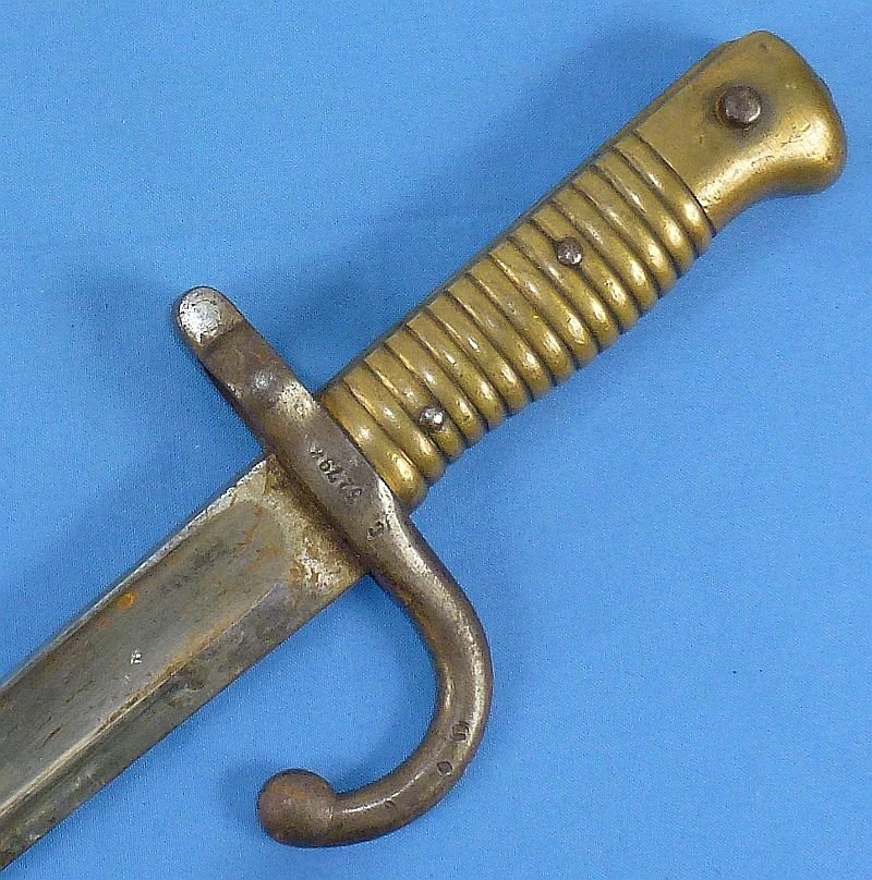 1872 Dated French Chassepot Model 1866 Yataghan Sword Bayonet — image 11