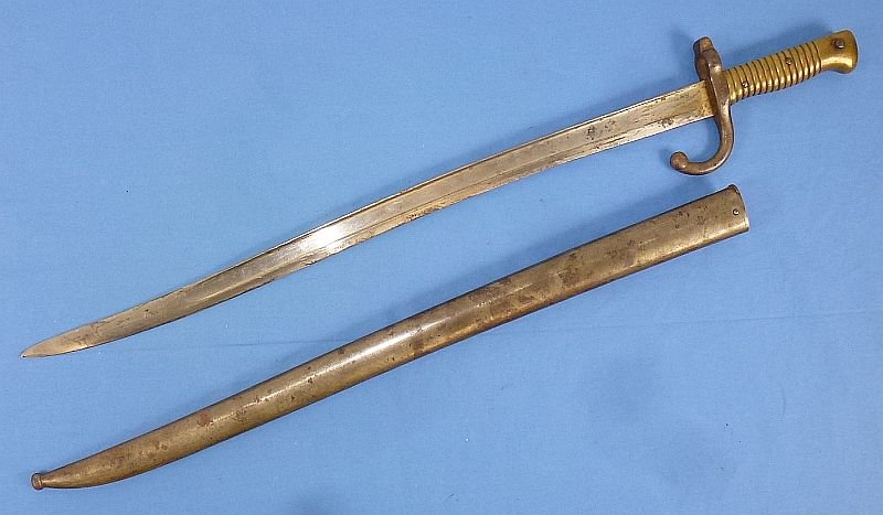 1872 Dated French Chassepot Model 1866 Yataghan Sword Bayonet — image 2