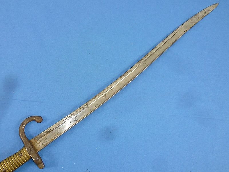 1872 Dated French Chassepot Model 1866 Yataghan Sword Bayonet — image 4