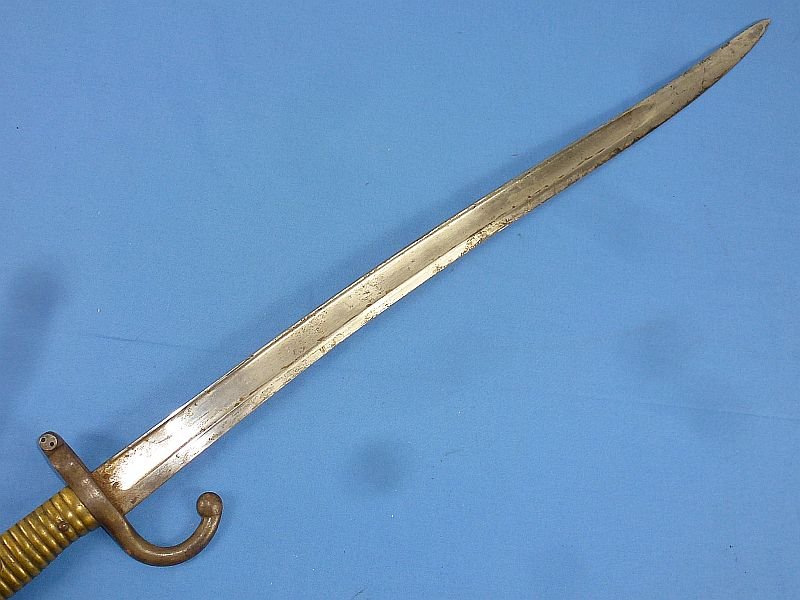 1872 Dated French Chassepot Model 1866 Yataghan Sword Bayonet — image 5