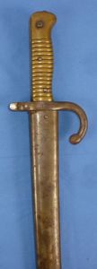 1872 Dated French Chassepot Model 1866 Yataghan Sword Bayonet