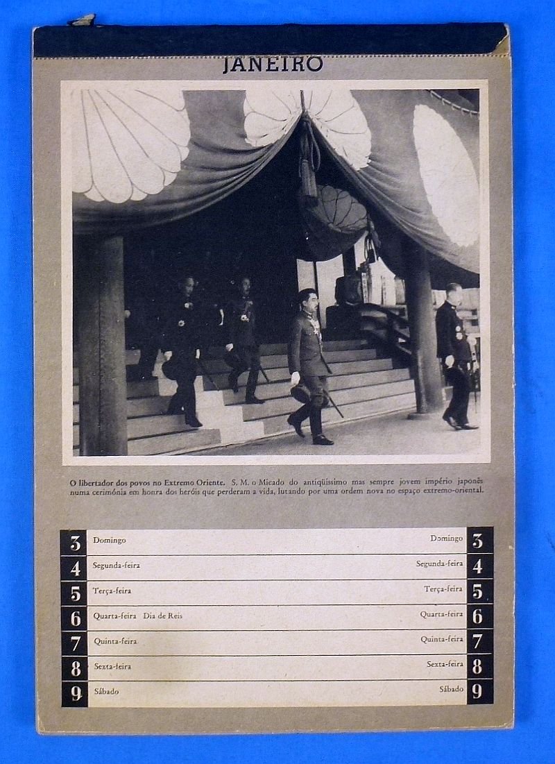 1943 Pro Axis Portuguese 52 Page Calendar — image 2