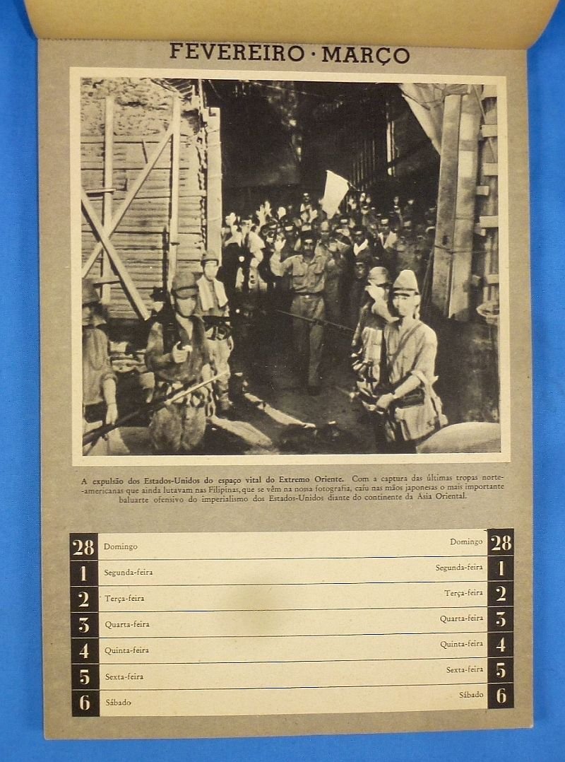 1943 Pro Axis Portuguese 52 Page Calendar — image 4