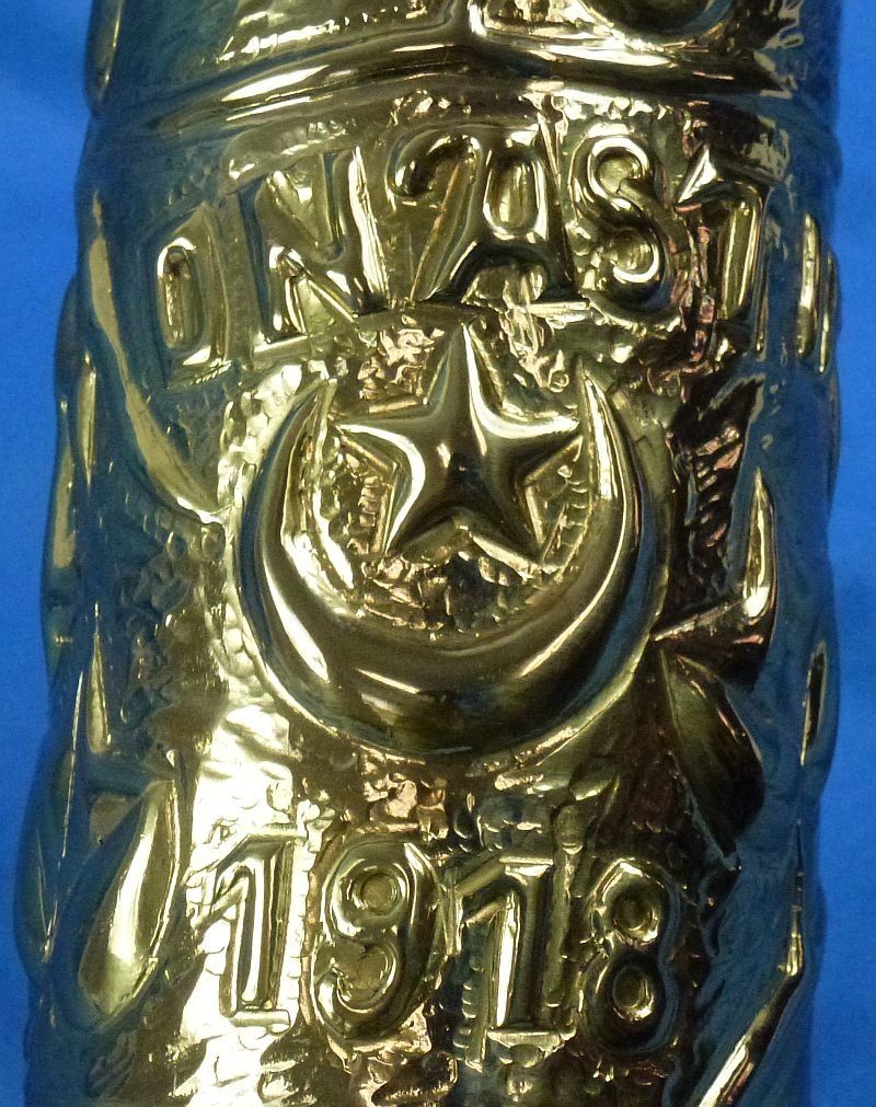 1918 Dated Trench Art Shell Casing from the Battle of Monastir — image 3