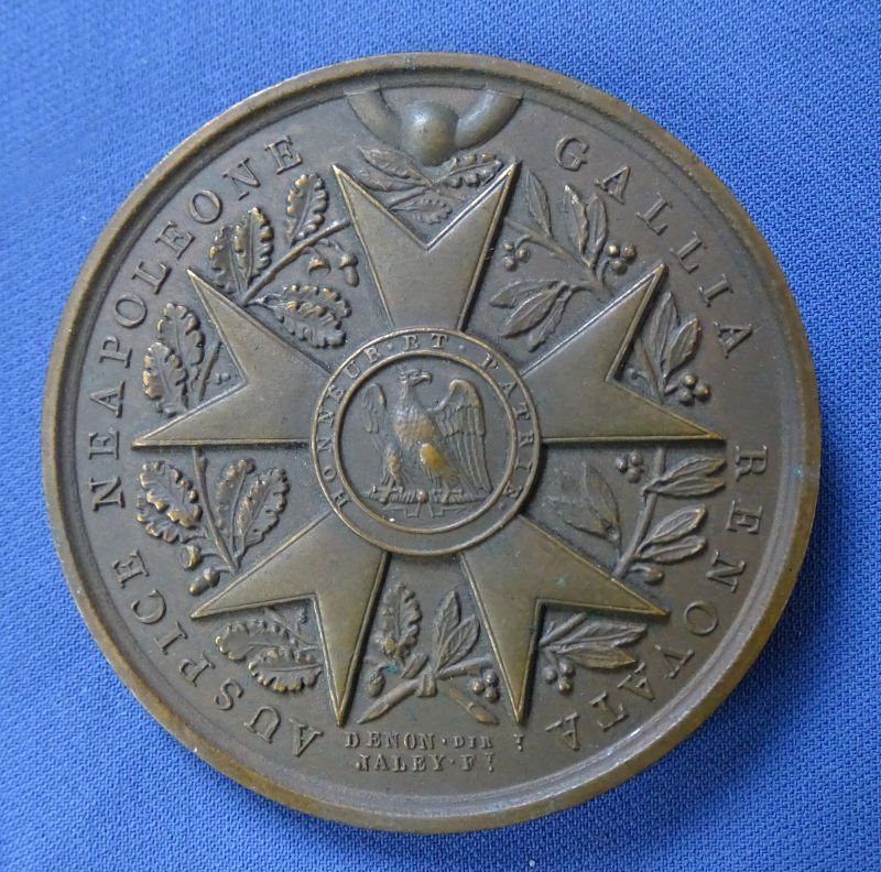 French Auspice Neapoleone Gallia Renovata Bronze Medal — image 2