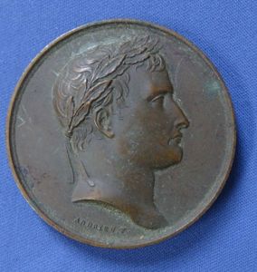French Auspice Neapoleone Gallia Renovata Bronze Medal