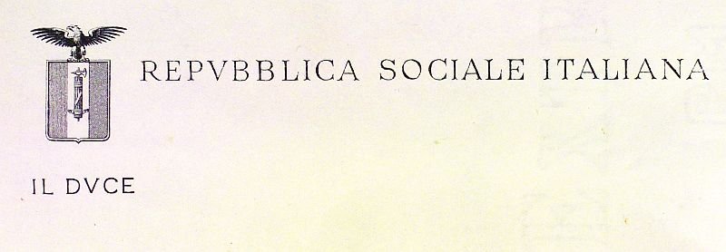 WWII Benito Mussolini 'Il Duce' Stationary — image 2