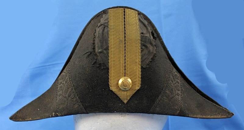 Cased Victorian Era British Army Royal Engineers Officer Bicorne Hat — image 2