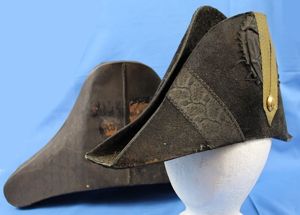 Cased Victorian Era British Army Royal Engineers Officer Bicorne Hat