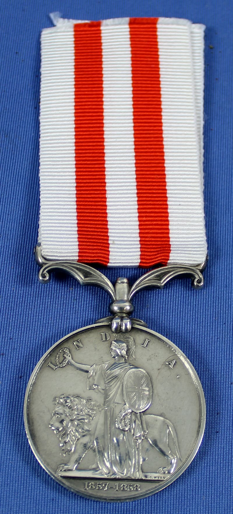 British Queen Victoria 1857-1858 Indian Mutiny Medal to a Royal Artillery Gunner and Driver — image 2