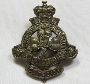 Canadian 199th Infantry Battalion Cap Badge