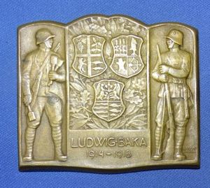 Austro-Hungarian Ludwig – Baka 1914-1918 Cap Badge