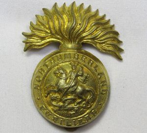 Northumberland Fusiliers Cap Badge