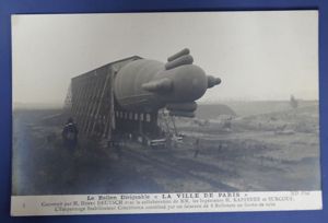 WWI Le Ballon Dirigible Post Card