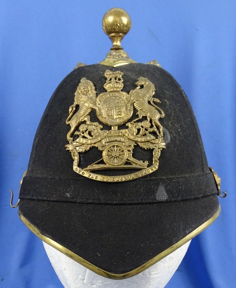 Victorian Era Royal Artillery Officer's Home Service Helmet — image 2