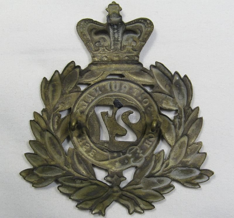 Victorian 27th Regiment of Foot Shako / Helmet Badge — image 2