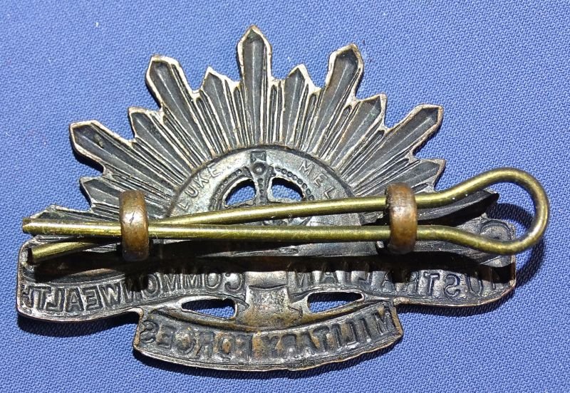WWII Australian Commonwealth Military Forces Cap Badge — image 2