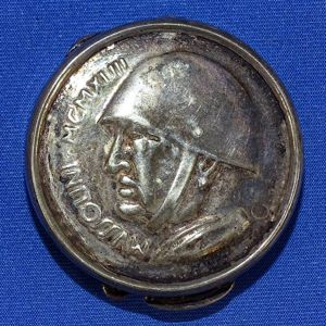 Small Circular Italian Fascist Mussolini Box