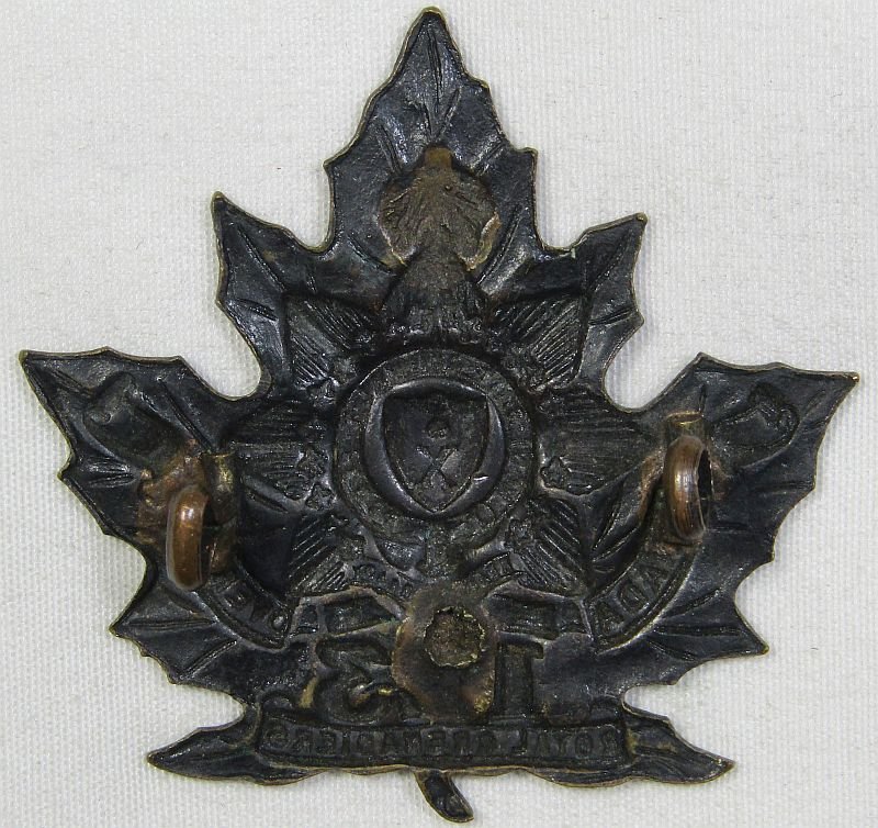 WWI Canadian 123rd Royal Grenadiers Cap Badge — image 2