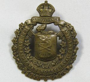 Lord Strathcona's Horse Roral Canadians Cap Badge