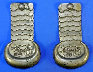 British Victorian Era Queen's Own Worcestershire Yeomanry Cavalry Shoulder Scales