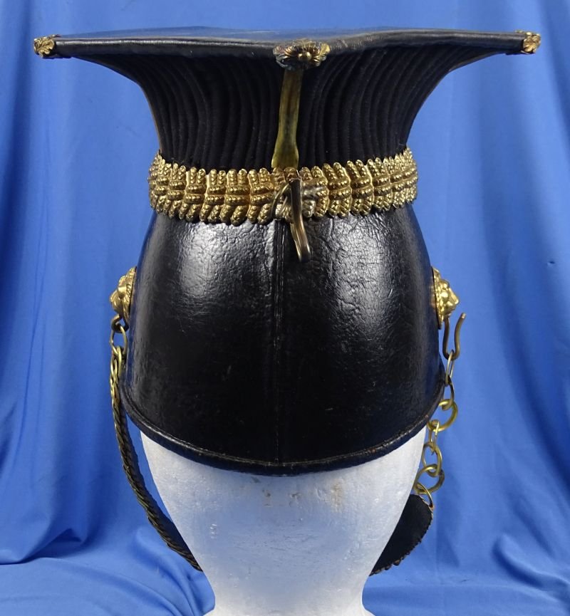 British Victorian Era 9th (Queen's Royal) Lancer Regiment EM/NCO Helmet — image 4