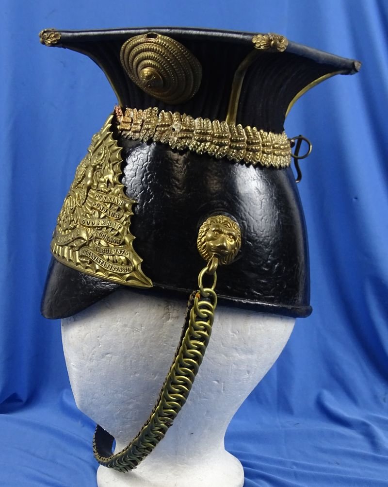 British Victorian Era 9th (Queen's Royal) Lancer Regiment EM/NCO Helmet — image 5