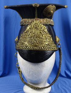 British Victorian Era 9th (Queen's Royal) Lancer Regiment EM/NCO Helmet