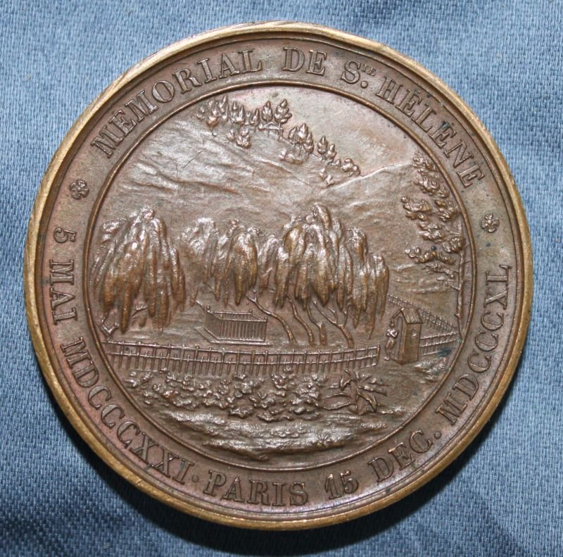 1840 Memorial To Napoleon Bonaparte At St. Helena Bronze Medal — image 2